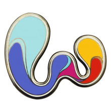 Pins de solapa colorida de esmalte dura Diseño de tu logotipo insignia de alfileres